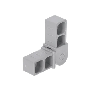 Plastová spojka - pohyblivý kus do profilu 20 x 20 x 1,5 mm - slide 1