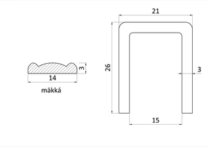 Spona měkká 15mm - slide 1