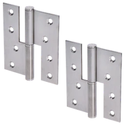 Pánty (L), nosnosť 80 kg, brúsená nerez AISI 304