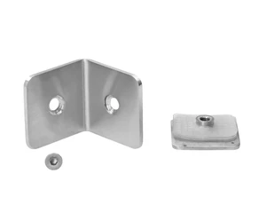 Svorka skla medzi stenu a sklo 90°, sklo 8 - 10 mm, AISI 304 - slide 3