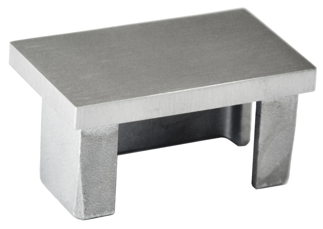 Ukončení na jekl 50 x 30 mm, broušená nerez AISI 304