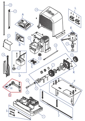 SPREG03500 Sada odblokovacej rukoväte RO600, RBS400, 600 - slide 0