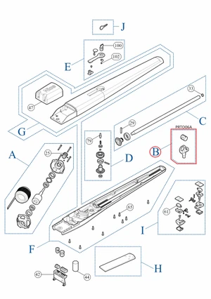 PRTO06A kit matice hriadele pre TO4015/5015/TO5016 - slide 1
