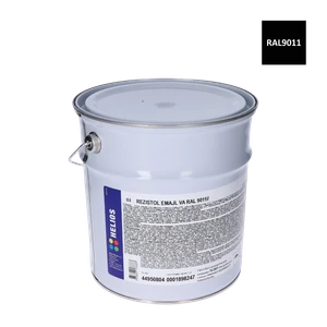 REZISTOL EMAIL farba na zinok čierna RAL 9011-polomat, 5 kg - slide 0