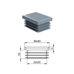 Krytka plastová 30 x 40 mm - slide 0