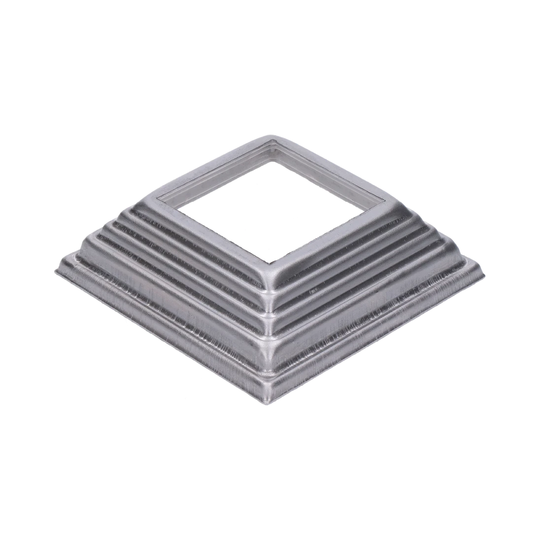 Krytka, plech, 100 x 100 x 29 mm, diera 52 x 52 mm, výlisok