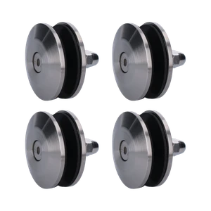 Držiak na sklenený prístrešok, set 4 ks, brúsená AISI 304 - slide 0