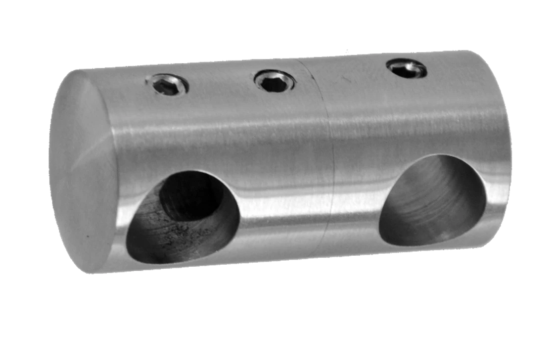 Držiak tyčí ø 12 mm priechodný otočný, brúsená AISI 304