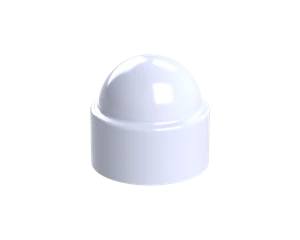 Krytka plastová na matice a skrutky M10, biela - slide 1