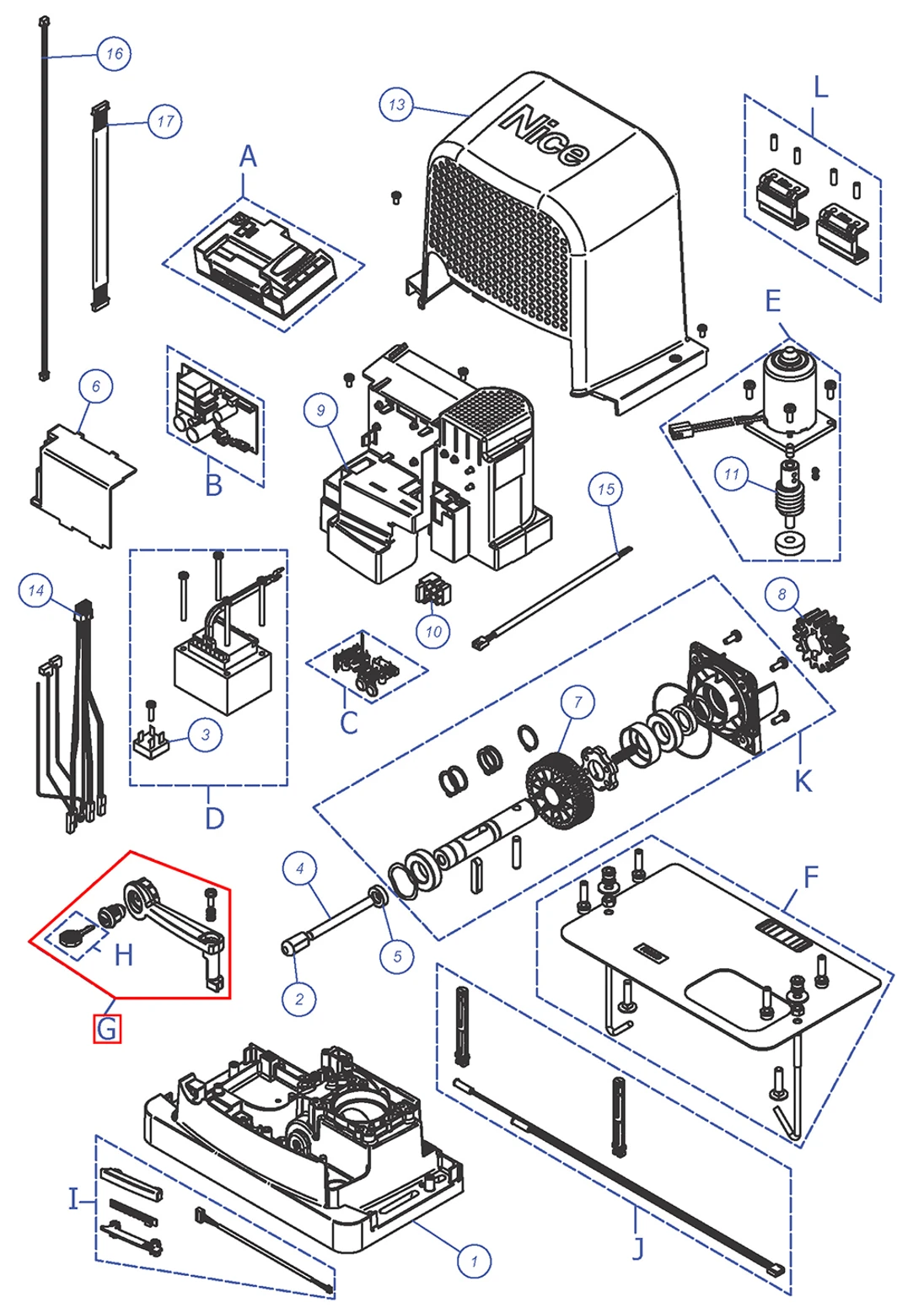 SPREG03500 Sada odblokovacej rukoväte RO600, RBS400, 600