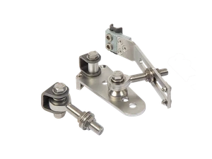 LOCINOX® EXCENTRO set Navařovacích pantů M16, otevíratelné 180° do svahu, nastavitelné 3D, pozink - slide 1