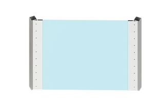 Kotvící profil, sklo 12 - 22 mm, boční kotvení, L = 2,5 m - slide 4