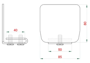 Samonos do 500 kg, profil 80 x 85 x 6000 mm, Zn - slide 1