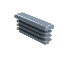 Krytka plastová 10 x 40 mm, sivá - slide 1