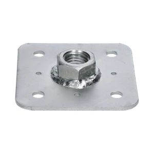 Horná doska 110 x 110 x 23 mm, matica M24, žiarový pozink - slide 0