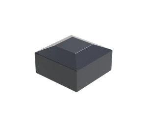 Vnější krytka 50 x 50 mm, plastová PE, antracit - slide 1