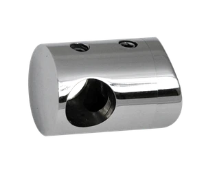 Držák tyče ø 12 mm na trubku ø 42,4 mm, leštěná AISI 304 - slide 0