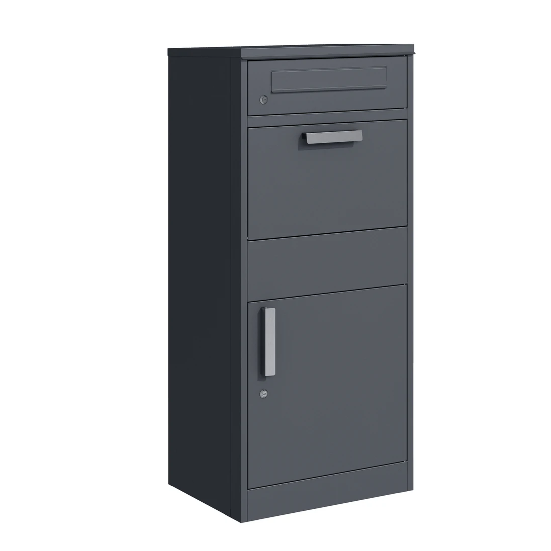 Prémiový box na balíky s poštovou schránkou, RAL 7016 (antracit)
