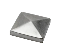 Ukončení stříška na jekl (60x60mm), broušená nerez K320 / AISI304