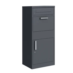 Prémiový box na balíky s poštovou schránkou, RAL 7016 (antracit)