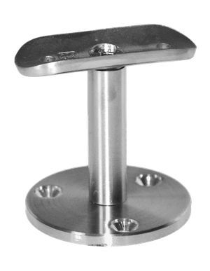 Držiak madla ø 42,4 mm, brúsená nerez AISI 304 - slide 0