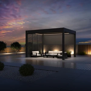 Horizontálny lamelový panel pre pergolu 1 m, otočný - slide 4