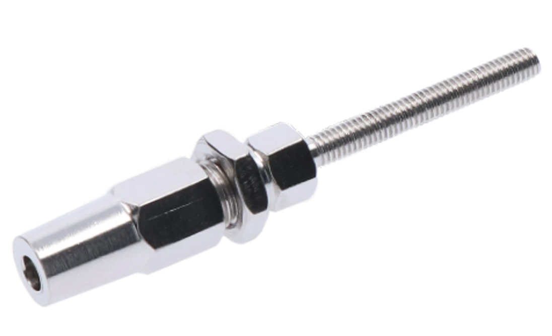 Úchyt pre lanko ø 4 mm, závit M6, brúsená nerez AISI 304