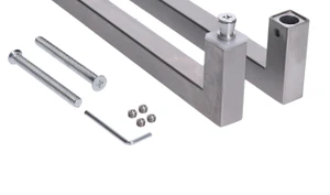 Madlo na dveře, L = 420 mm, broušená nerez AISI 304 - slide 2