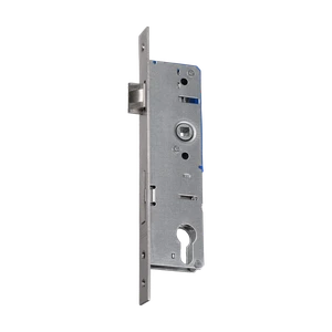 Zámok vložkový, zápust 50 mm, rozteč 90 mm, nerezová lišta - slide 0