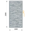 Hliníkový plech 1000 x 2000 x 3 mm, vzor 8311, bez úpravy