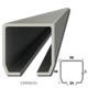 C profil 98 x 98 x 5 x 4000 mm, pozinkovaný