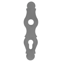 Štít s otvormi 210 x 52 x 3 mm, rozteč 72 mm, otvor ø 20 mm