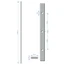 Tyč 30 x 8 x 2000 mm, rozteč dier 125 mm, diera ø 12 mm