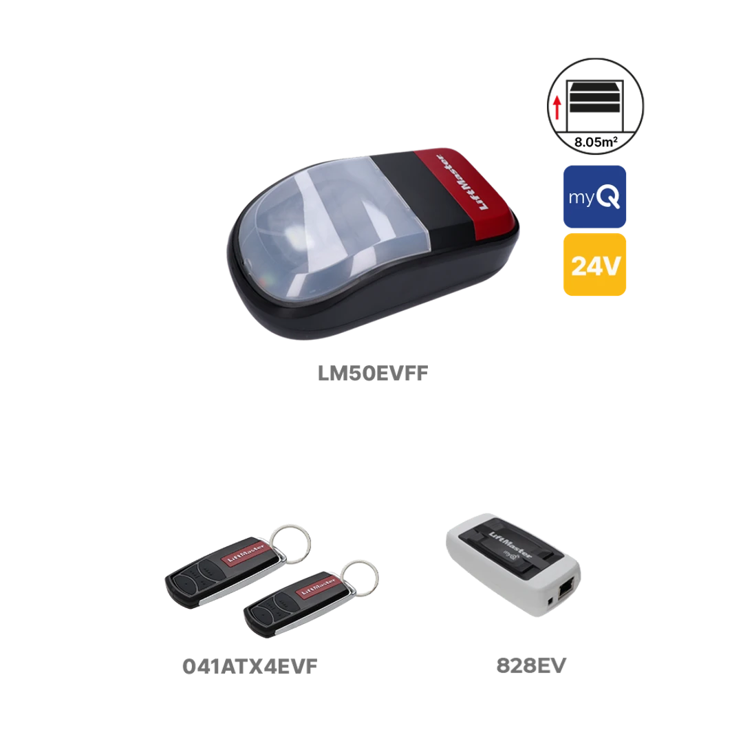 LiftMaster LM50EVFF-1 s myQ rozhraním 828EV