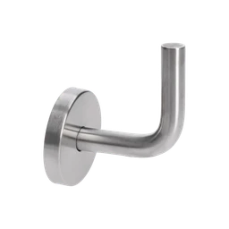 Držiak madla navárací s krytkou, brúsená nerez AISI 304