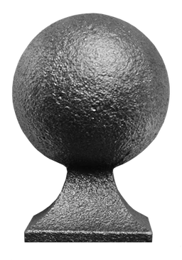 Guľa ozdobná, H = 72 mm, podstavec 40 x 40 mm, plná