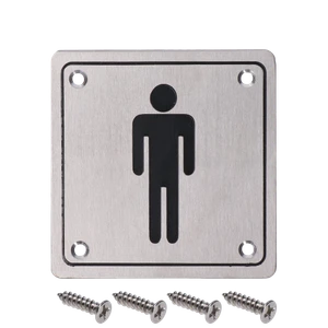 Piktogram `Páni`, hranatý, brúsená nerez AISI 304 - slide 1