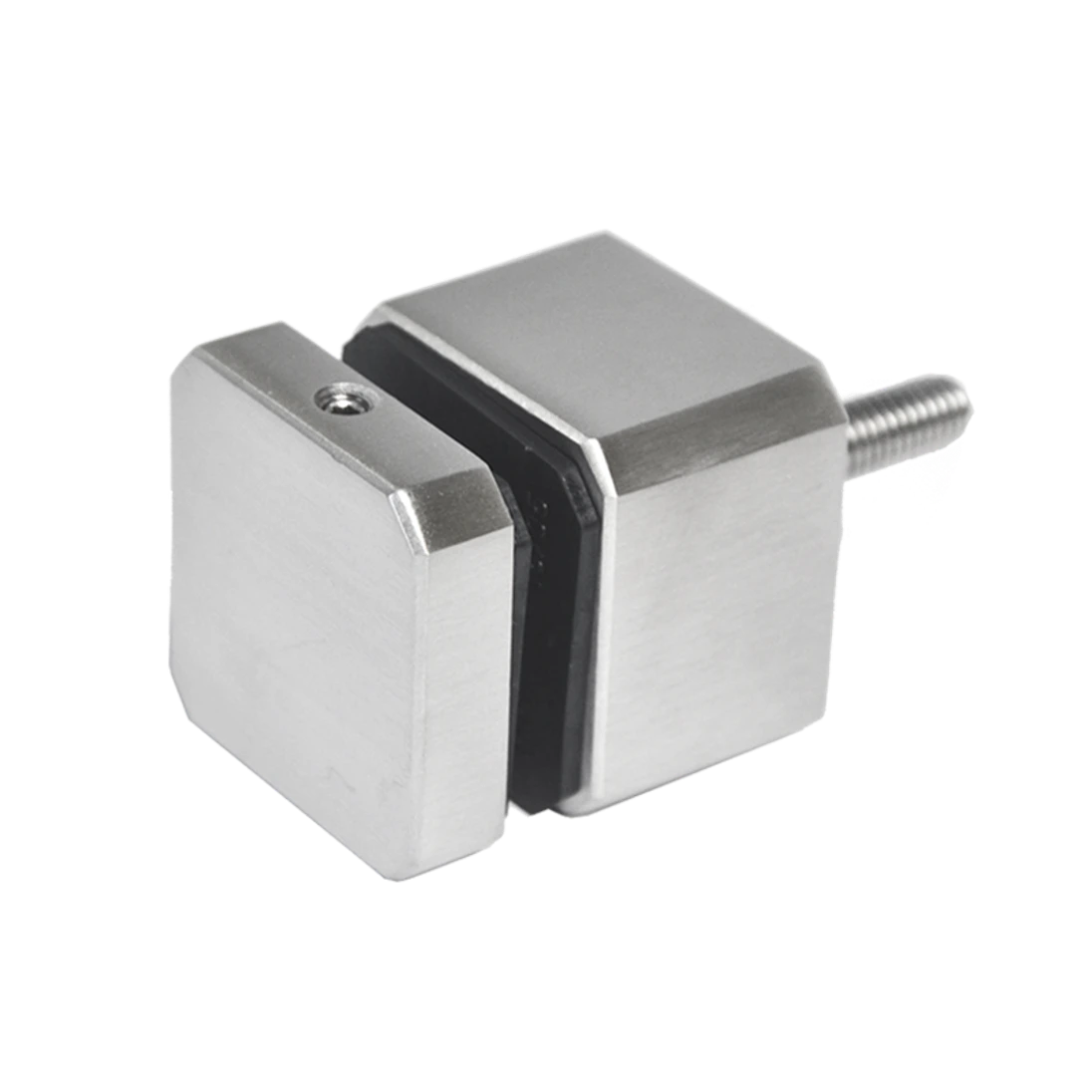 Svorka čtvercová bodová na sklo 6–16 mm plochá, AISI 304