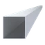 Hliníkový jokel 150 x 150 x 3 x 6000 mm, bez úpravy