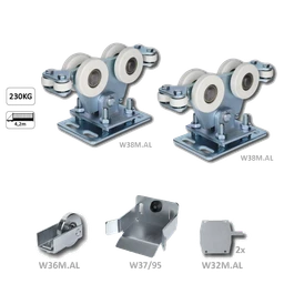 Samonos do 230 kg/4,2 m, bez profilu, hliník