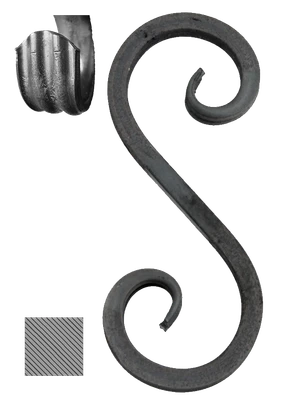 Esko 230 x 80 mm, 12 x 12 mm, hladké, základné rozkutie - slide 0