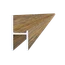 UT profil 20.5x44mm, L-6000mm, práškový lak, struktura OŘECH