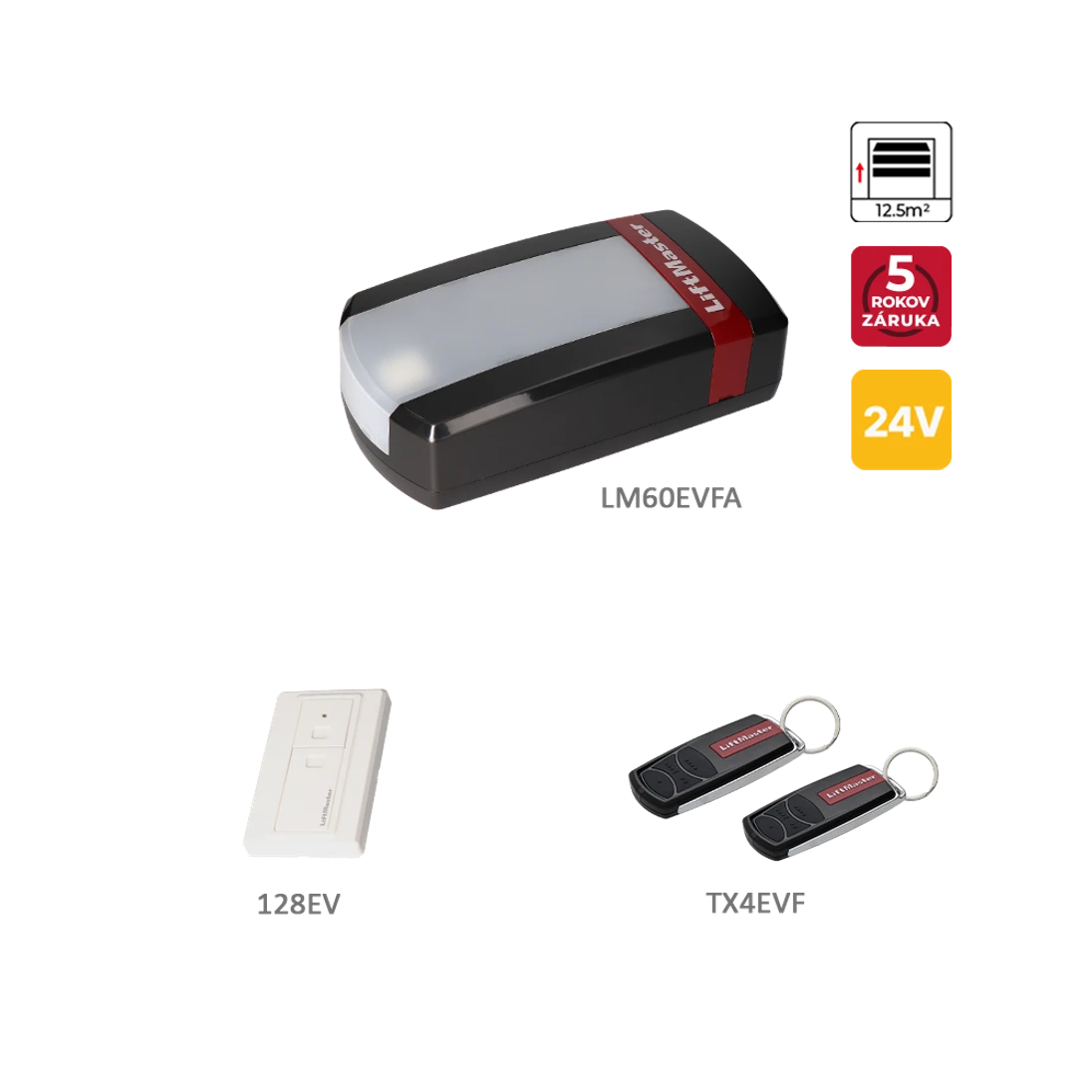 Liftmaster sada pre garážovú sekcionálnu bránu 12,5 m2/100 kg
