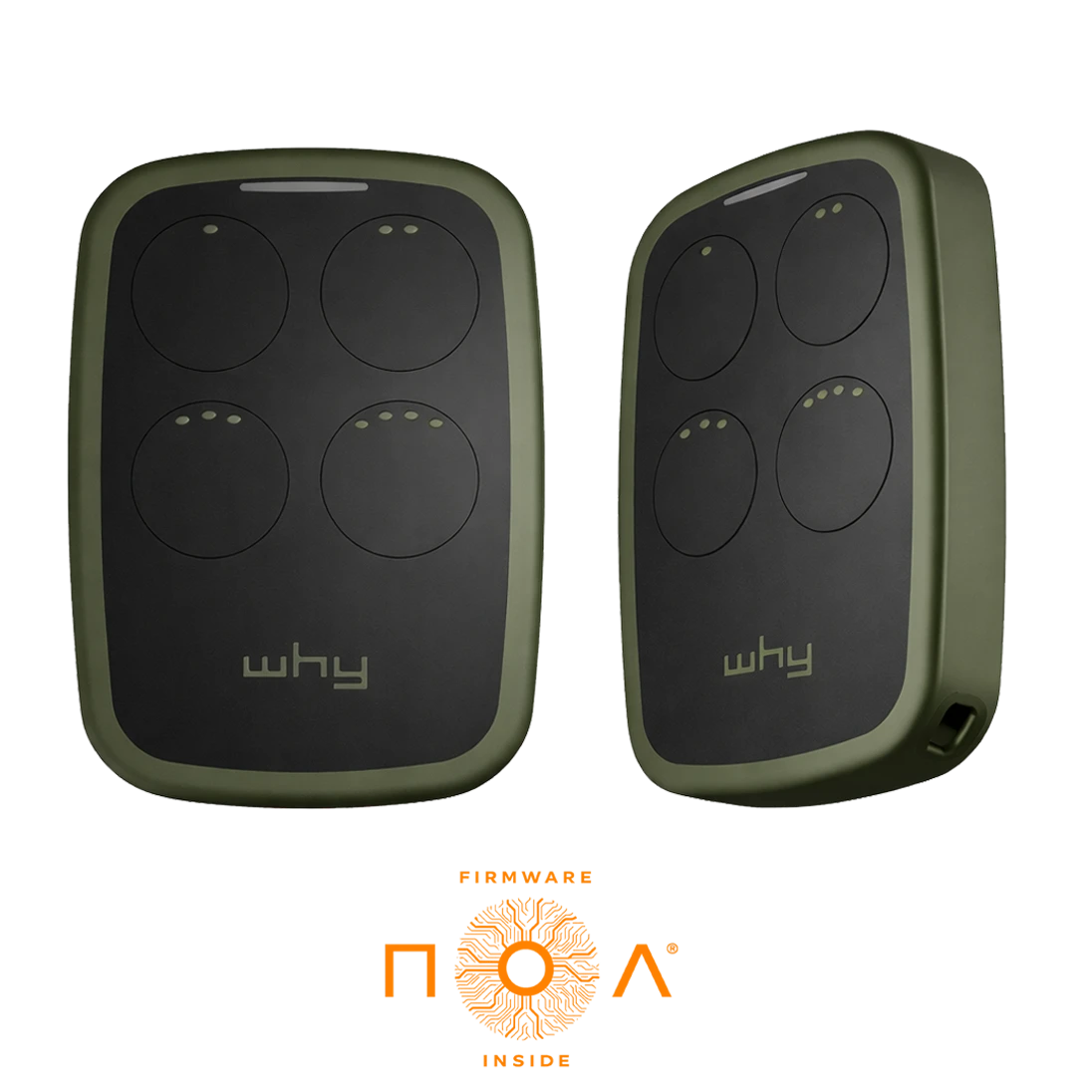 Vysielač Evo2 NOA 4-kanál, 433/868 MHz, zelený