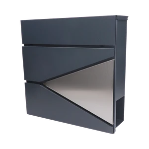 Poštová schránka, max. formát listu A4, AISI 410/RAL 7016 - slide 0