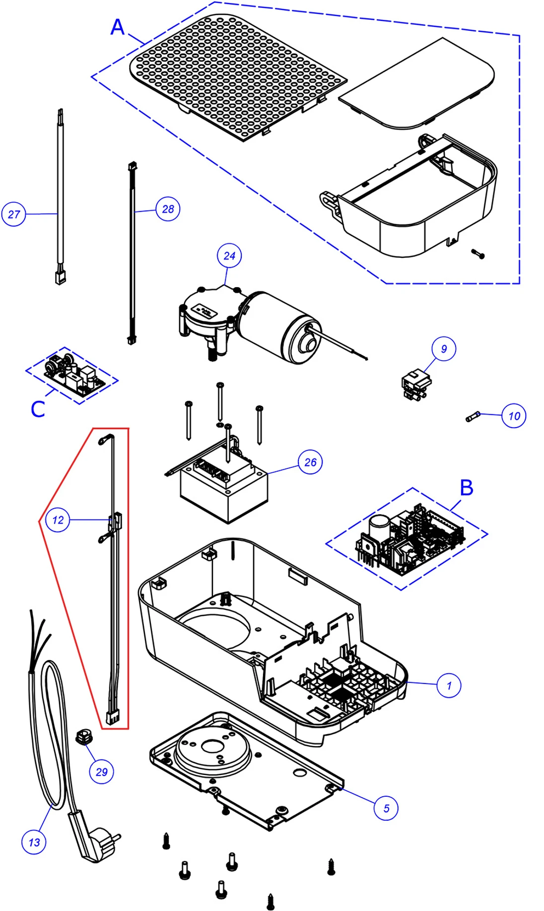 CA0367A01 Propojovací kábel pre SPO600R30, SPO1000