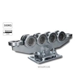 Vozík do 500 kg, výškovo nastaviteľný, profil 80 x 85 mm