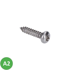 Nerezová skrutka samorezná 4,2 x 19 mm, polguľatá, AISI 304 - slide 0