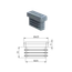 Krytka plastová 10 x 25 mm, šedá