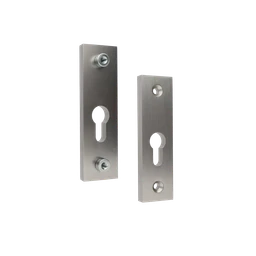 Hliníková rozeta na cylindrickú vložku, brúsený elox